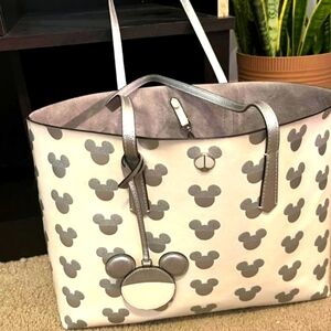 Kate Spade Cream and Gray Tote Bag